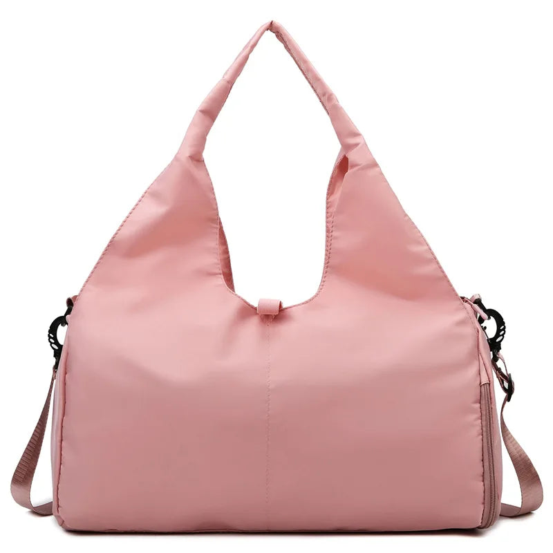 Yoga Bag Women'S Sports Fitness Bag Hand Luggage Organizer Wear-Resistant Large Capacity Storage Travel Bag