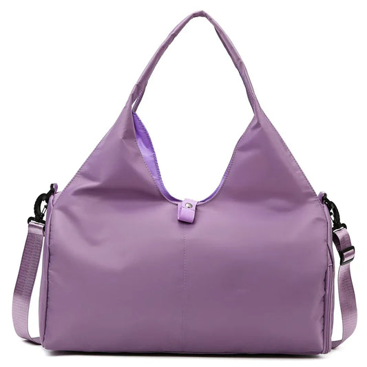 Yoga Bag Women'S Sports Fitness Bag Hand Luggage Organizer Wear-Resistant Large Capacity Storage Travel Bag